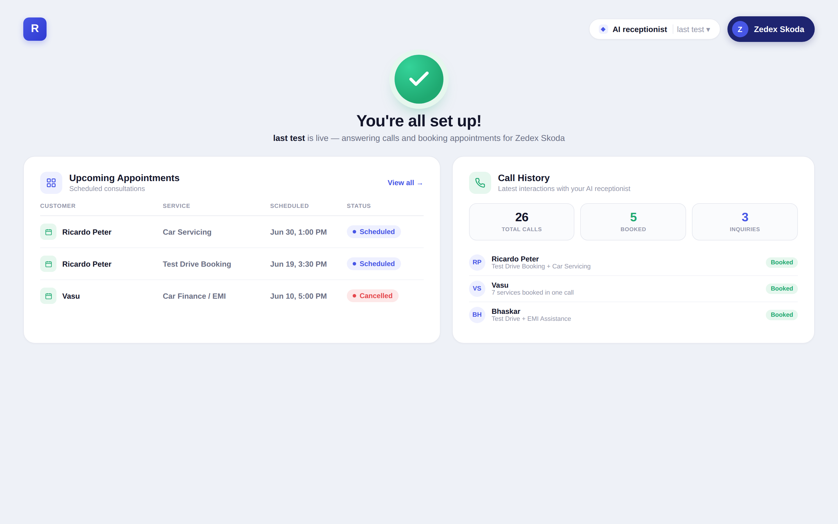 Bot answers calls